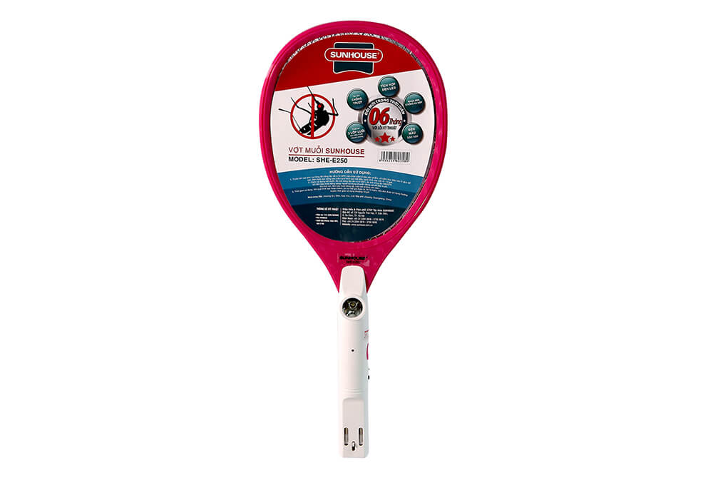 SUNHOUSE mosquito swatter SHE-E250 Pink color 001