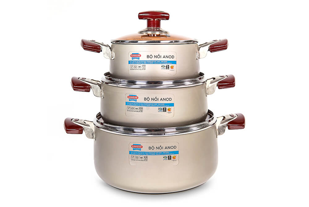 SUNHOUSE anodized cookware set SH9931 001