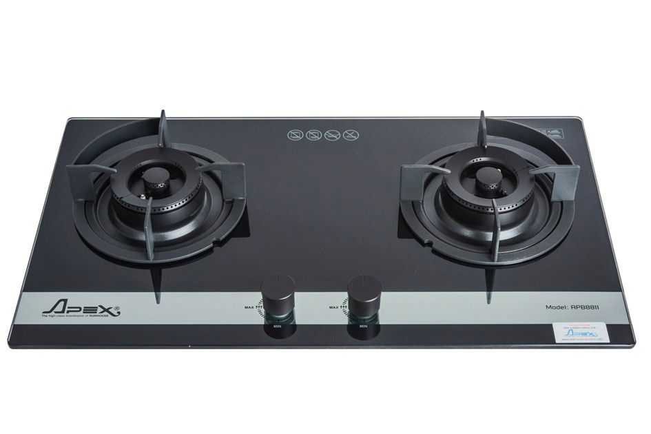 High Qualified Build In Gas On Glass Hob With 2 Burners APEX APB8811 001