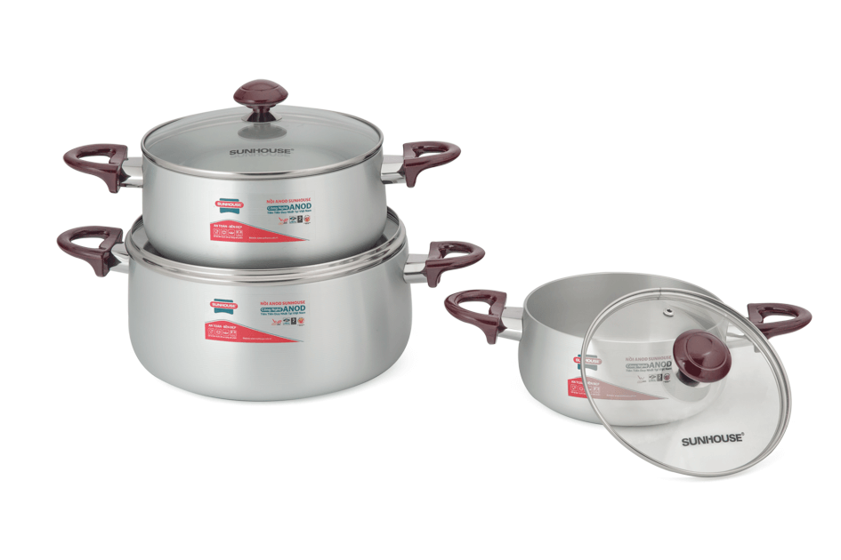 SUNHOUSE anodized cookware set SH8833QT 007
