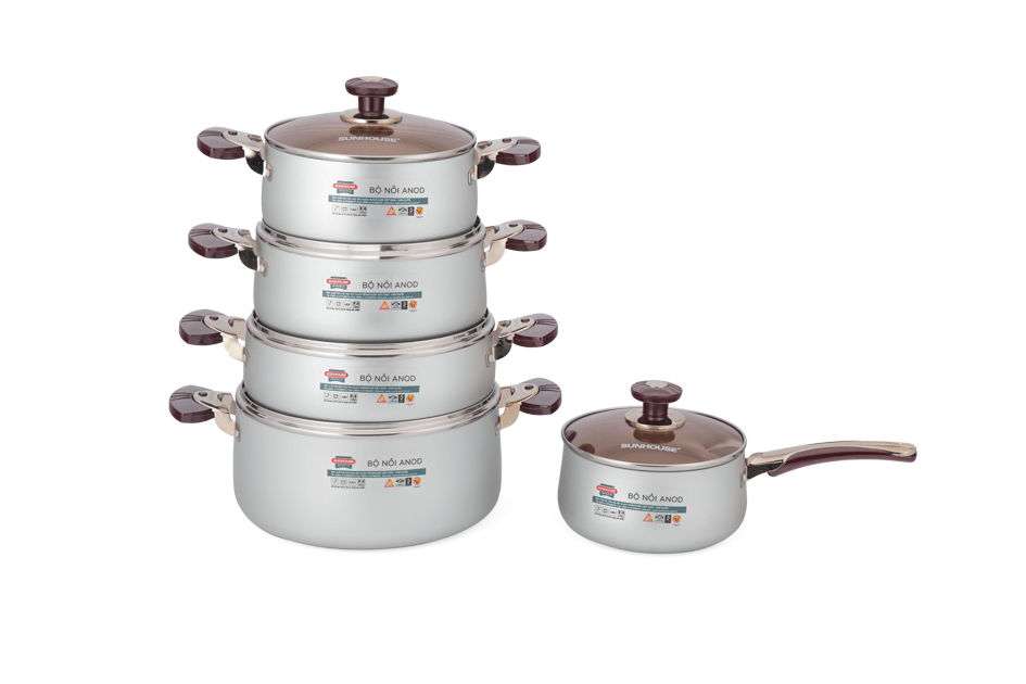 SUNHOUSE anodized cookware set SH9953 002
