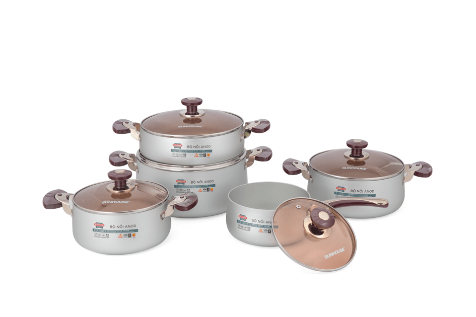 SUNHOUSE anodized cookware set SH9953 006