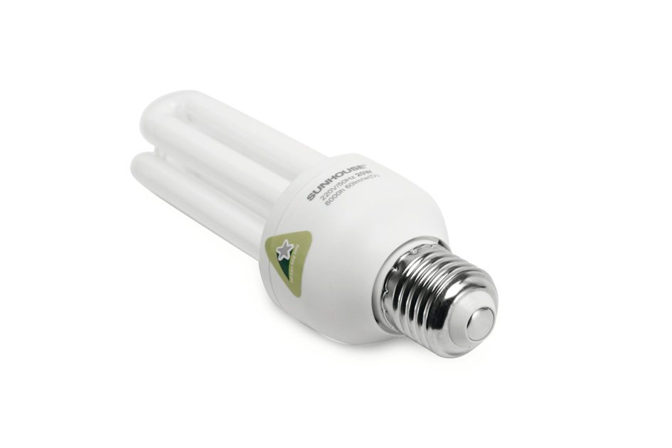 SUNHOUSE COMPACT LAMP SHE CFL3UT4-20W, Screw-cap, white light 003