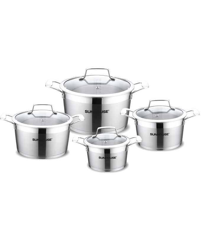 4-piece five-layer-bottom cookware set SUNHOUSE SH783