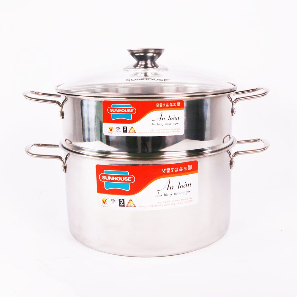 SUNHOUSE stainless steel steamer set SSP24A