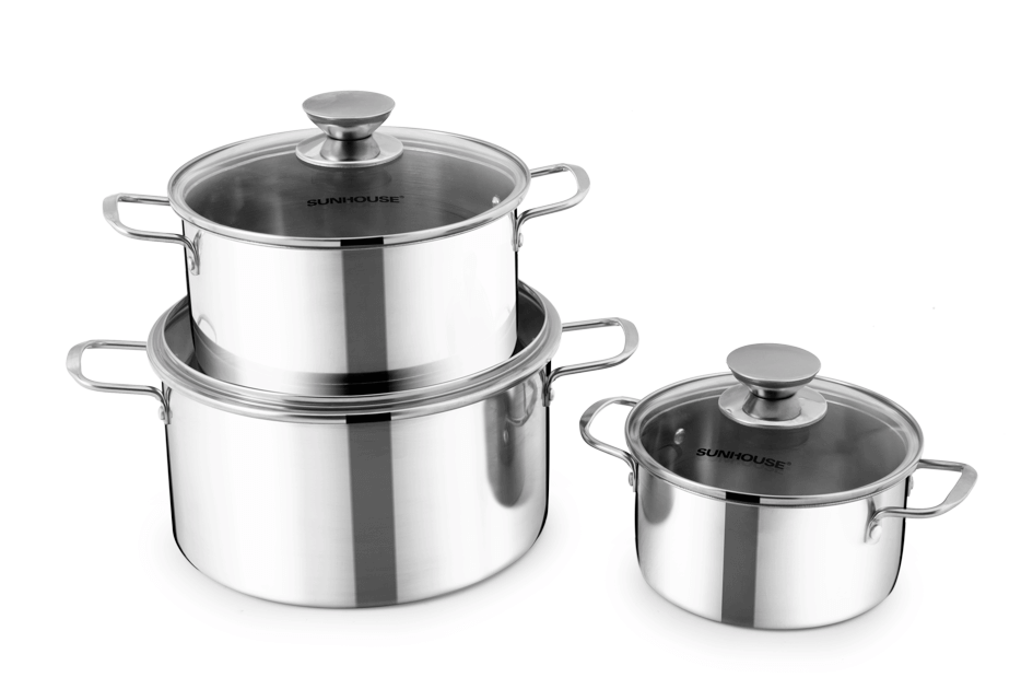 SUNHOUSE 3-piece cookware set SH116 007