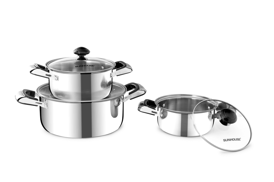 SUNHOUSE 3-piece cookware set SH365 007
