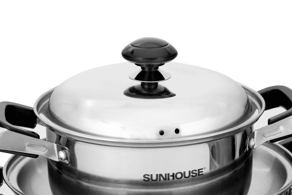 SUNHOUSE 3-piece three-layer-bottom cookware set SH333 003