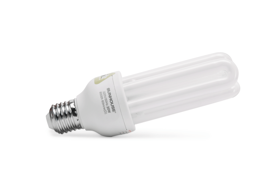 SUNHOUSE COMPACT LAMP SHE CFL3UT4-20W, Screw-cap, white light 002