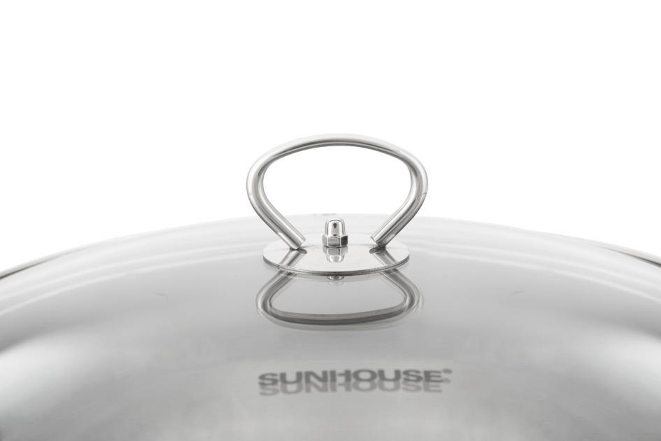 SUNHOUSE 3-layer bottom stainless steel chicken boiling pot  SH28LG 004