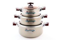 SUNHOUSE anodized cookware set SH8831EB