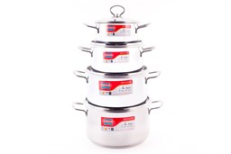 4-piece three-layer-bottom cookware set SUNHOUSE SHG686