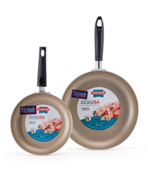 SUNHOUSE fry pan set size 18+24 (Champagne Green)