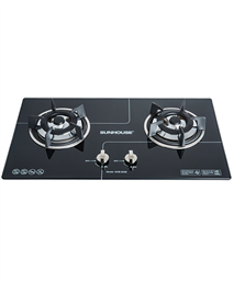 Build in gas on glass hob SUNHOUSE SHB5538
