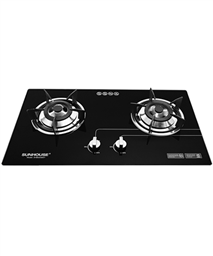 Build in gas on glass hob SUNHOUSE SHB5546MT