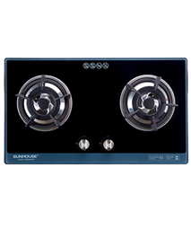 Build in gas on glass hob SUNHOUSE SHB5548MT