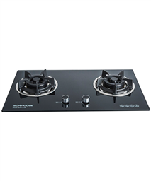 Build in gas on glass hob SUNHOUSE SHB7736