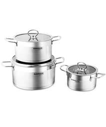 3-piece five-layer-bottom cookware set SUNHOUSE MAMA SH784