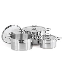 3-piece five-layer-bottom cookware set SUNHOUSE SH785