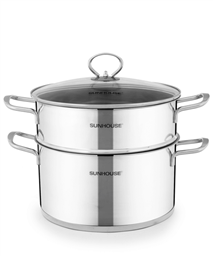 SUNHOUSE stainless steel steamer set SSP25124