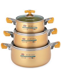 SUNHOUSE anodized cookware set SH8834