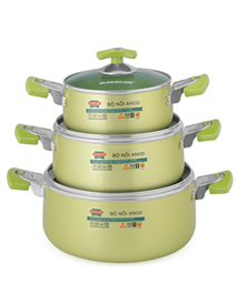 SUNHOUSE anodized cookware set SH8835