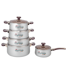 SUNHOUSE anodized cookware set SH9953