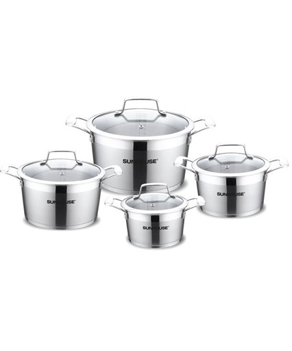 4-piece five-layer-bottom cookware set SUNHOUSE SH783